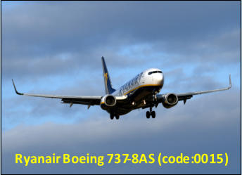 Ryanair Boeing 737 - 8AS (code:0015)